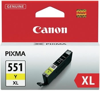 Canon CLI-551XL (6446B001), geltona kasetė