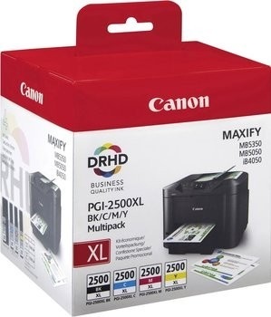 Canon PGI-2500 XL (9254B004), juoda, žydra, purpurinė, geltona kasetė