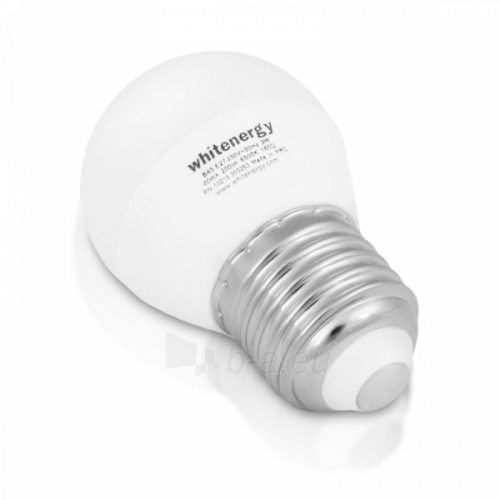 Lemputė šviesos diodų „LED“ Whitenergy B45, 5W, E27, 3000K, burbulas