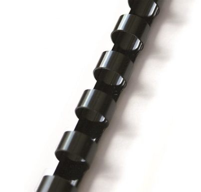 Spiralė įrišimui plastikinė 10mm, juoda (100vnt.)