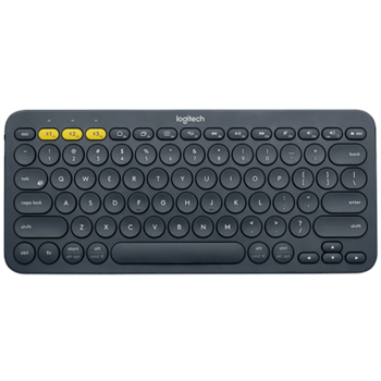 Logitech K380 Multi-Device bluetooth (920-007584), bevielė klaviatūra, juoda/pilka