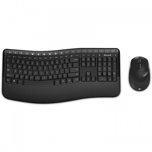 Microsoft Wireless Desktop 5050 with AES (EN-RU) (PP4-00017), bevielė klaviatūra su pele, juoda