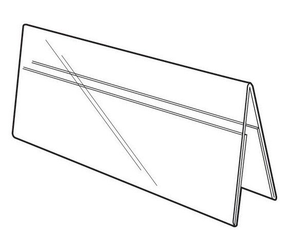 Stalo kortelė 210/105x300mm, A4, dvipusė, skaidri, PVC 0.8 mm (palapinė)  0614-050