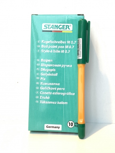 Stanger Tušinukas Finepoint Softgrip 0.7 mm, žalias, pakuotėje 50 vnt 18000300058