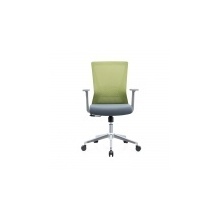 Biuro kėdė LURA su fiksuotais porankiais, pilka/žalia