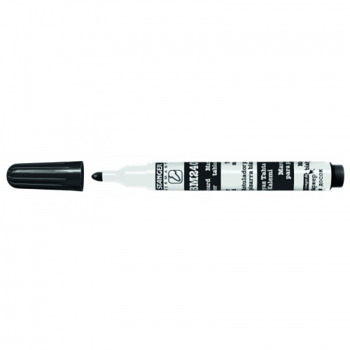 Stanger Baltos lentos žymeklis BM240 1-3 mm, juodas, pakuotėje 10 vnt 321091