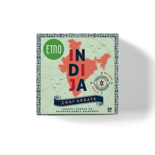 Etno kelionių arbata Indija 40g (2g x 20 vnt.)