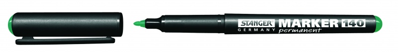 Stanger Permanentinis žymeklis M140, 1 mm, žalias, pakuotėje 10 vnt 710073