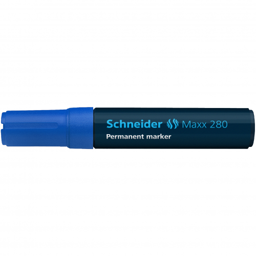 Žymeklis permanentinis Schneider Maxx 280, 4-12 mm, kirsta galvutė, mėlynas  1213-066