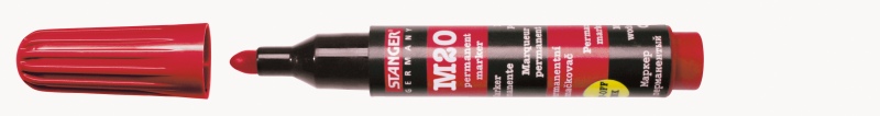 Stanger Permanentinis žymeklis M20, 1-3 mm, raudonas, 1 vnt 710093