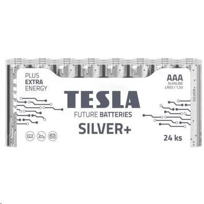 Baterija Tesla AAA Silver+ Alkaline LR03 1150 mAh (24 vnt)