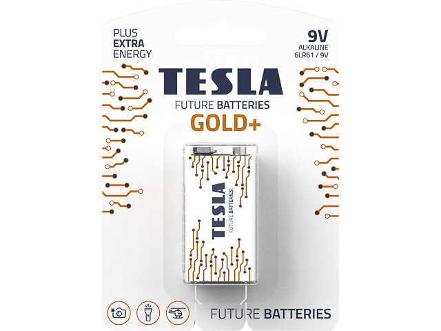 Baterija Tesla 9V Gold+ 6LR61