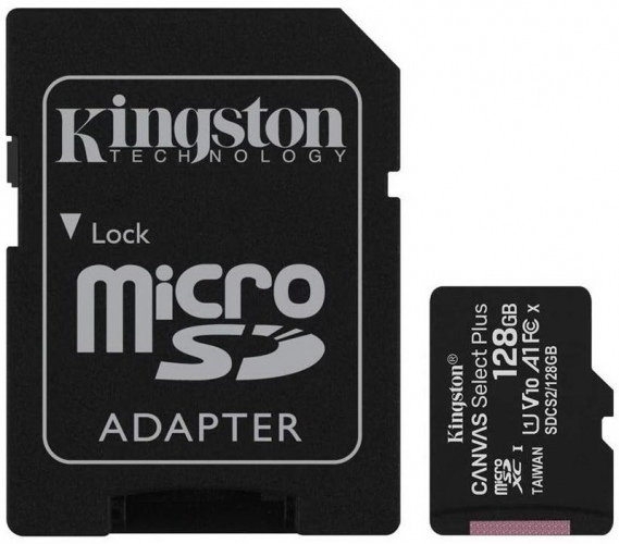 Kingston SDCS/128 GB Canvas Plus, atminties kortelė