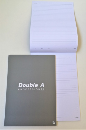 Double A sąsiuvinis užrašams, linijomis A4 formato, 70gsm, 50 lapų. (4ių intensivių spalvų miksas)