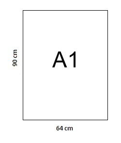 Popierius braižybai, A1, 250 g, 640x900 mm, baltas, (1)  0708-001