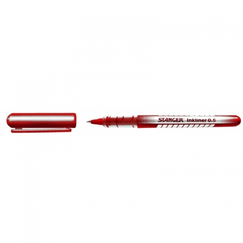 Stanger Rašiklis Solid InkLiner 0.5 mm, raudonas, pakuotėje 10 vnt 7420003