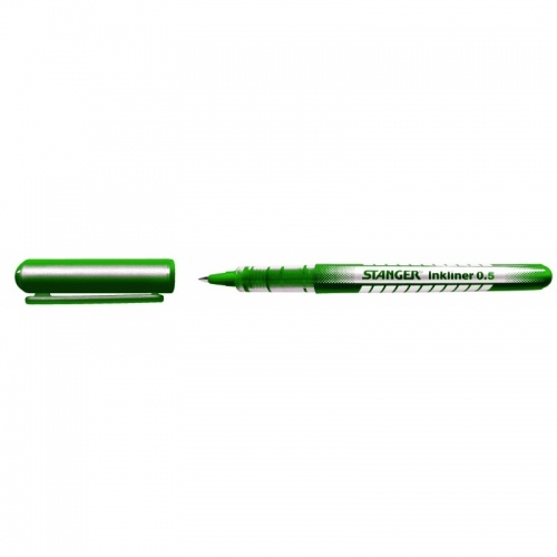 Stanger Rašiklis Solid InkLiner 0.5 mm, žalias, pakuotėje 10 vnt 7420004