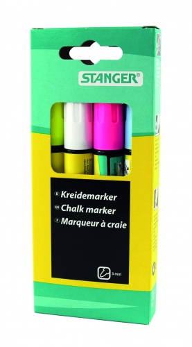 Stanger Kreidinių žymeklių rinkinys, 3-5 mm, pakuotėje 4 vnt 620030