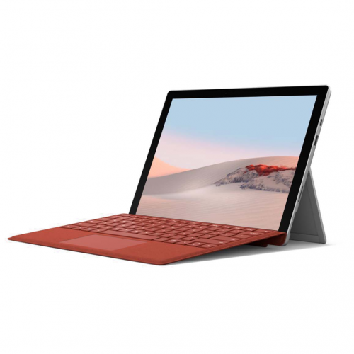 Planšetinis kompiuteris Microsoft Surface Pro 7 Platinum + Surface Pro Type Cover Poppy Red